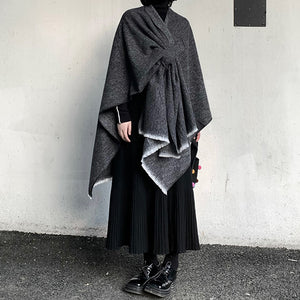 Retro Shawl Cape Coat