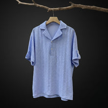 Load image into Gallery viewer, Japanese Textured Jacquard Collar Loose-Fit Shirt
