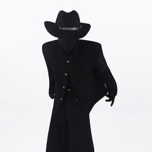 Load image into Gallery viewer, Stand-up Collar Padded Shoulder Jacket
