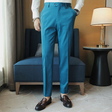 Load image into Gallery viewer, Casual Slim-fit Drape Suit Trousers
