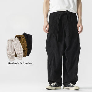Corduroy Loose Wide-leg Pants