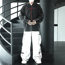 Load image into Gallery viewer, American Washed Retro Denim Hoodie

