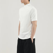 Load image into Gallery viewer, Straight Shoulder Jumpsuit Collar Knitted Slim Fit T-shirt
