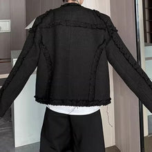 Load image into Gallery viewer, Raw-edge Loose Collarless Blazer
