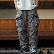 Load image into Gallery viewer, Japanese Three-proof Quick-drying Detachable Pockets Loose Trousers
