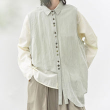 Load image into Gallery viewer, Women's Asymmetrical Draped Hem Hand-Stitched Vest
