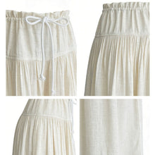 Load image into Gallery viewer, High-waisted Drawstring Pleated Culottes
