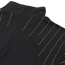 Load image into Gallery viewer, Ray Embroidery Loose Stand Collar Casual T-shirt
