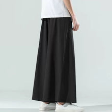 Load image into Gallery viewer, Retro Ice Silk Wide-Leg Skirt Pants
