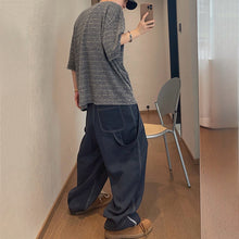 Load image into Gallery viewer, Vintage Loose Round Neck Striped T-Shirt
