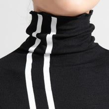 Load image into Gallery viewer, High-neck Printed Long-sleeved Slim-fit Shirt
