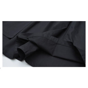 Dark layered pocket skirt