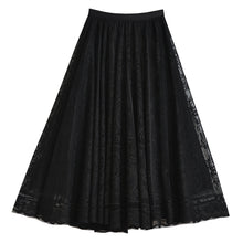 Load image into Gallery viewer, High Waist Lace Embroidered A-line Skirt
