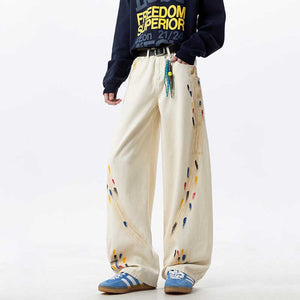 American Graffiti Loose Wide-Leg Jeans