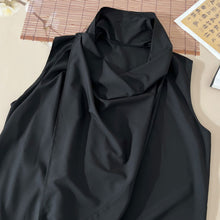 Load image into Gallery viewer, Irregular Shoulder Ice Silk Sleeveless Vest

