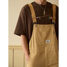 Load image into Gallery viewer, Retro Cargo Overalls Shorts
