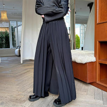 Load image into Gallery viewer, Straight Loose Double Layer Pleated Culottes
