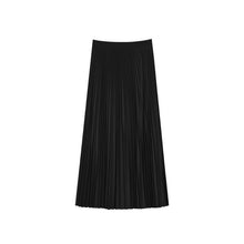 Load image into Gallery viewer, Women's High-waisted Loose Pleated Midi Skirt
