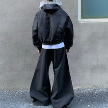 Load image into Gallery viewer, Vintage Faux Fur Collar Hooded  Short Jacket

