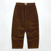 Load image into Gallery viewer, Heavyweight Washed Corduroy Pleated Loose Wide-leg Straight Trousers
