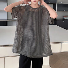 Load image into Gallery viewer, Mesh Knit Casual Short Sleeve Shirt
