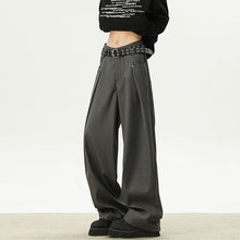 Load image into Gallery viewer, Pleated Wide-leg Deconstructed Loose Drape Trousers
