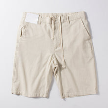 Load image into Gallery viewer, Thin Cotton and Linen Basic Solid Color Straight Loose Shorts
