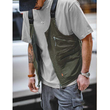 Load image into Gallery viewer, Retro Multi-pocket Dual-purpose Crossbody Vest

