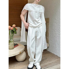 Load image into Gallery viewer, Loose-fitting Sleeveless Top with Ribbon-tie Detailing
