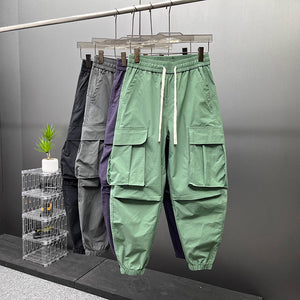 Retro Casual Workwear Ninth Pants