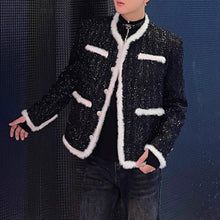 Load image into Gallery viewer, Paneled Raw-edge Tweed Jacket
