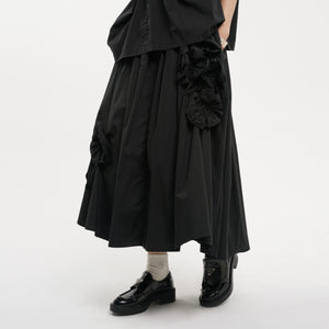 Irregular Three-dimensional Floral Skirt