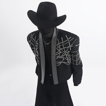 Load image into Gallery viewer, Rhinestone Loose Suit Jacket
