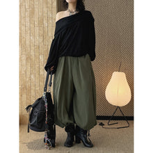 Load image into Gallery viewer, Women's Boho Flowy Draped Loose Harem Pants
