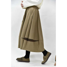 Load image into Gallery viewer, Women's Cracked Color Block Flower Tulip Skirt
