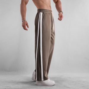 American Straight Striped Parallel Bar Sports Trousers