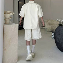 Load image into Gallery viewer, Washed Denim Relaxed-Fit  Two-piece Set
