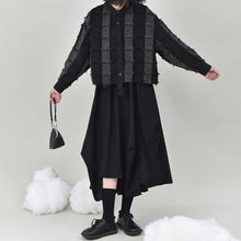 Load image into Gallery viewer, Tassel-trimmed Patchwork Lapel Loose Shirt
