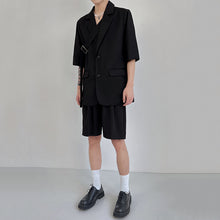 Load image into Gallery viewer, Summer Loose Suit Jacket Thin Casual Shorts Two-piece Set
