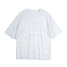 Load image into Gallery viewer, Thin Mesh Beads Short Sleeve Top
