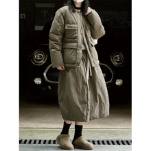 Load image into Gallery viewer, Down Half-length Warm A-line Skirt
