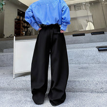 Load image into Gallery viewer, Scimitar Button Loose Casual Wide-leg Pants
