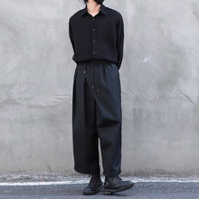 Load image into Gallery viewer, Straight-leg Casual Elastic Waist Wide-leg Pants
