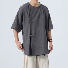 Load image into Gallery viewer, Retro Button-down Short-sleeved Shirt
