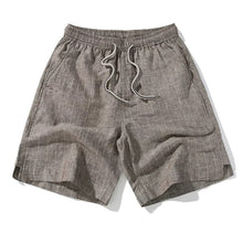 Load image into Gallery viewer, Retro Linen Striped Shorts
