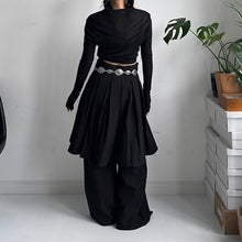 Load image into Gallery viewer, Fake Two-piece Loose Drape Pleated Skirt Pants
