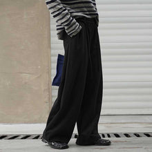 Load image into Gallery viewer, Casual Curved Elastic Waist Loose Wide-leg Pants
