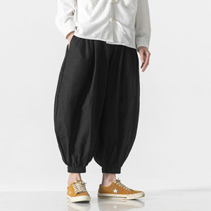 Loose-fitting Trouser Leg Cuffs Bloomers