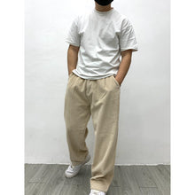 Load image into Gallery viewer, Heavyweight Washed Corduroy Pleated Loose Wide-leg Straight Trousers
