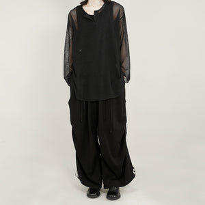 Japanese Style Pleated Casual Loose Long Wide-leg Pants